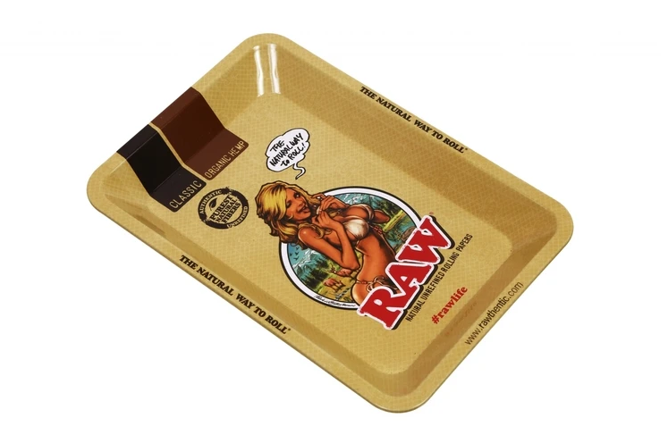 RAW Girl Metal Rolling Tray - Mini