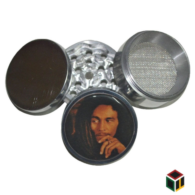 Bob Marley Metallic Herb Crusher - 50mm