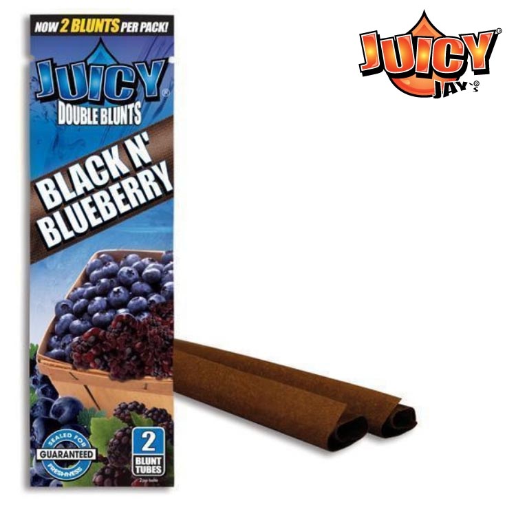 Juicy Double Wraps Blunt - Black N Blueberry Flavour