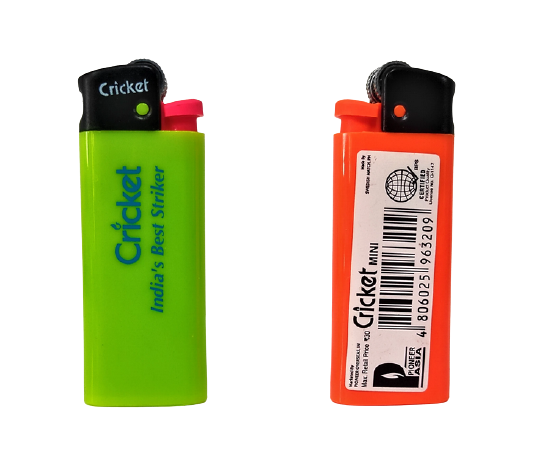 Cricket Disposable Lighters - Mixed Color Fluo (Mini)