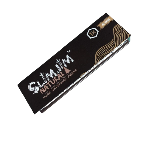 Slimjim Brown Unbleaached Skins - 1 1/4 Rolling Paper