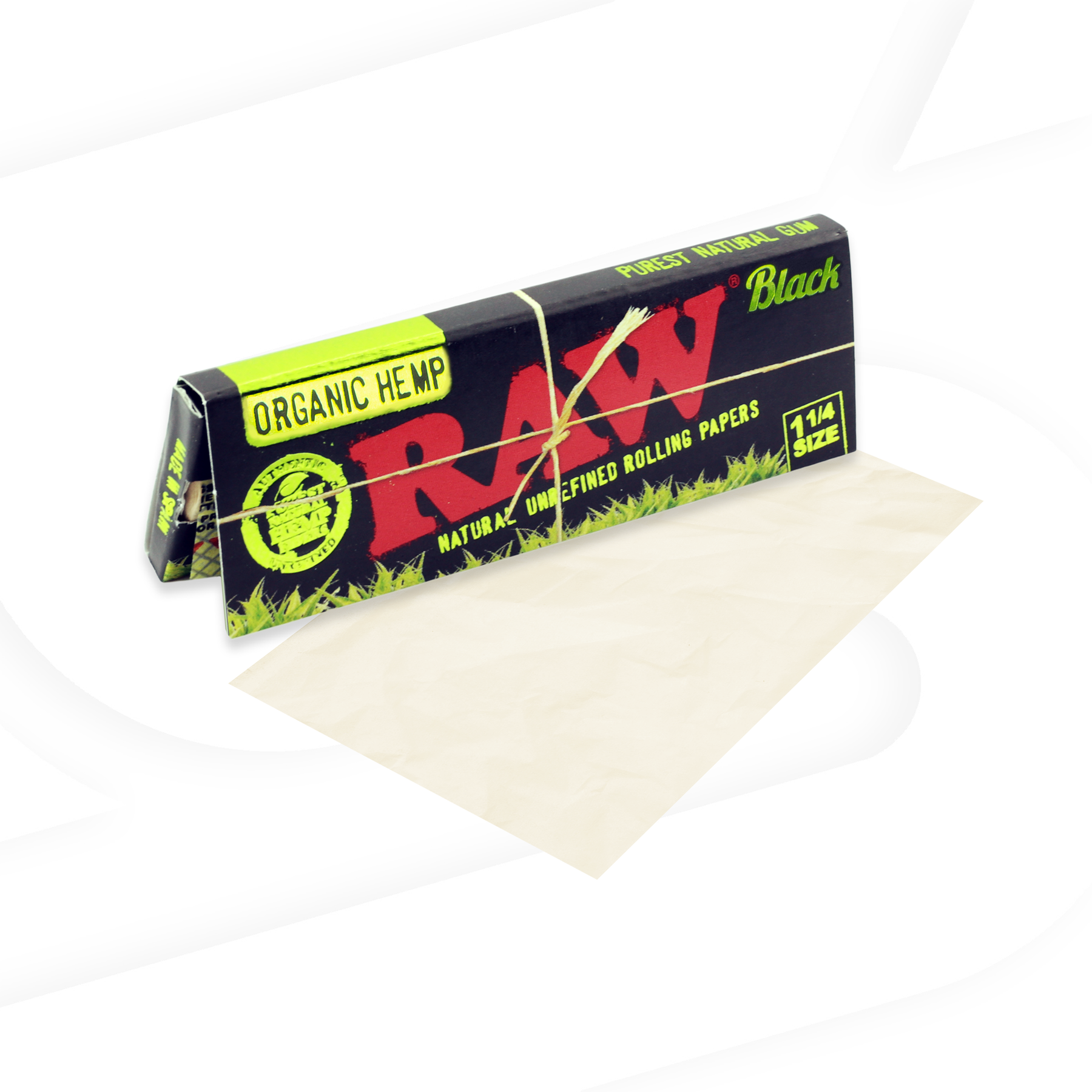 RAW BLACK ORGANIC Rolling Paper 1 1/4 - 50 Leaves