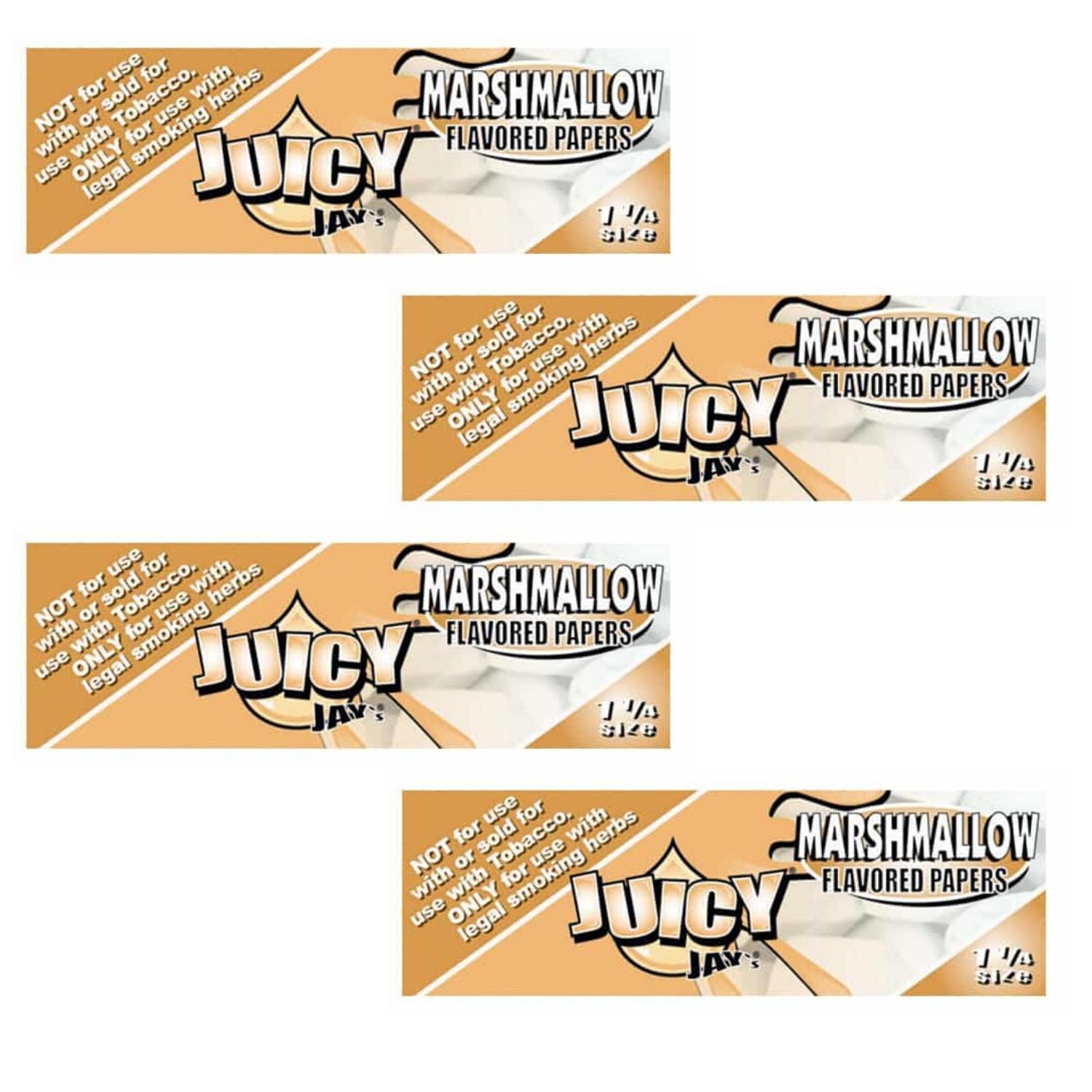 Juicy Jay Rolling Papers - Marshmallow Flavor - 1 1/4 Size