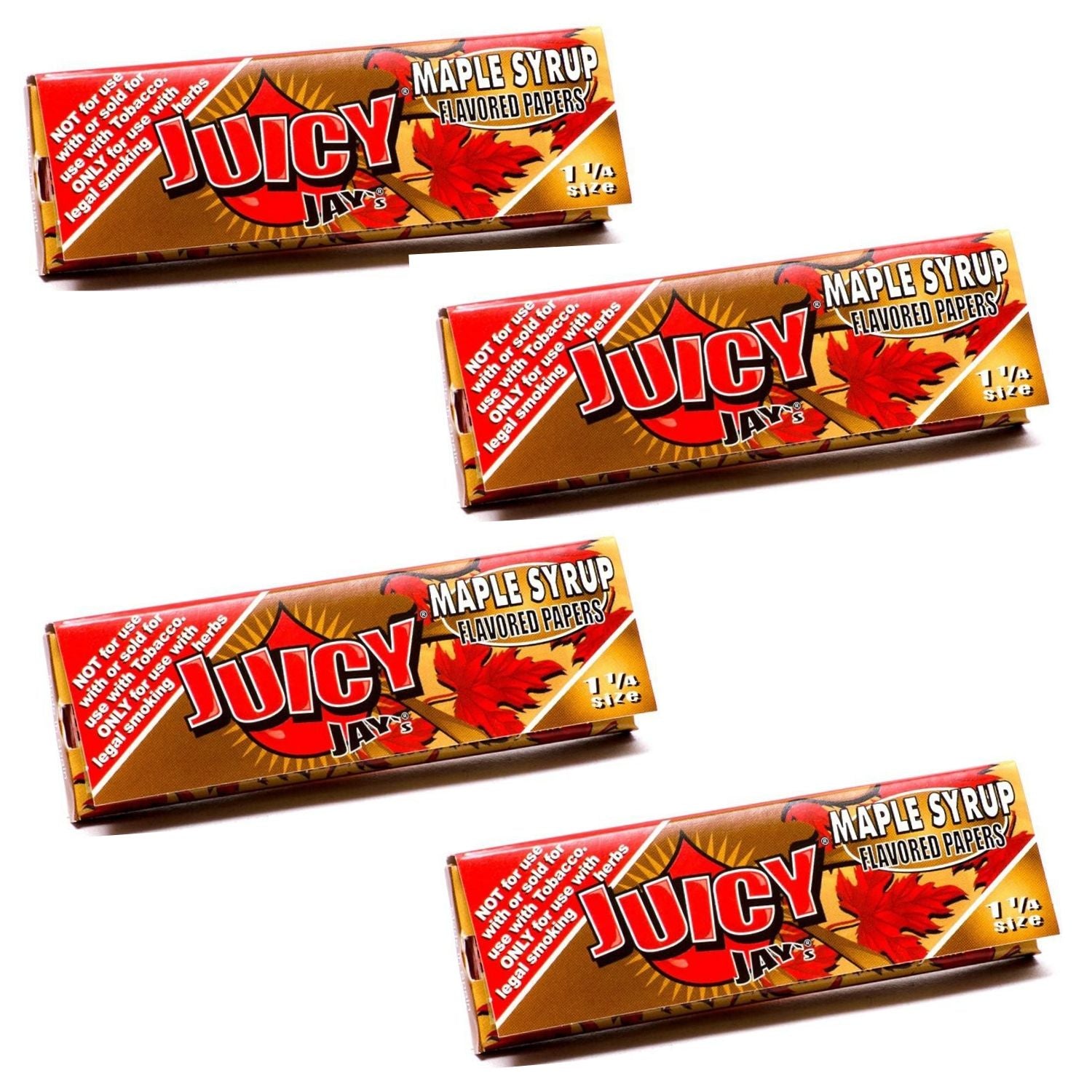 Juicy Jay Rolling Papers - Maple Syrup Flavor - 1 1/4 Size