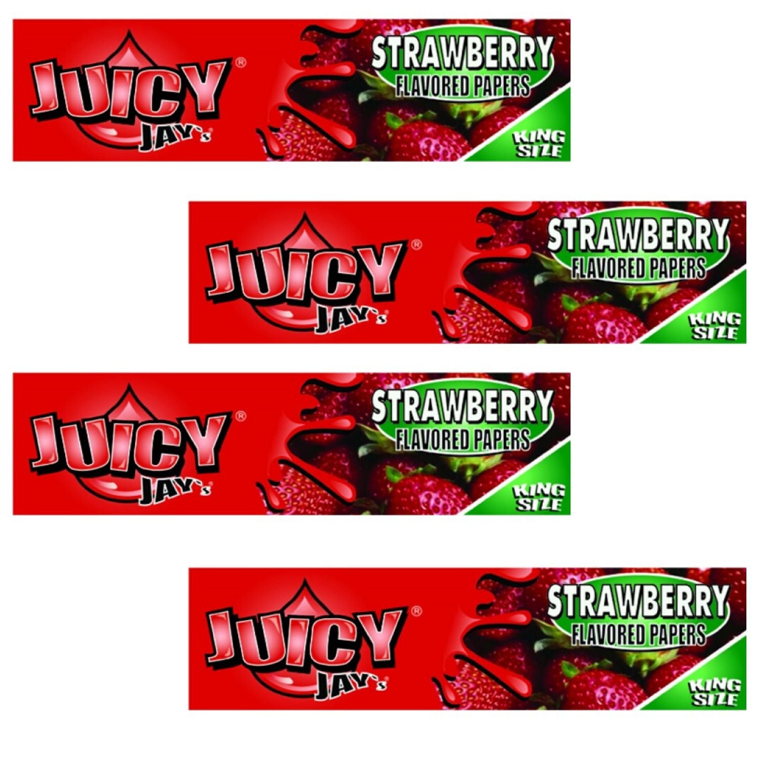 Juicy Jay Rolling Papers - Strawberry Flavour - KSS