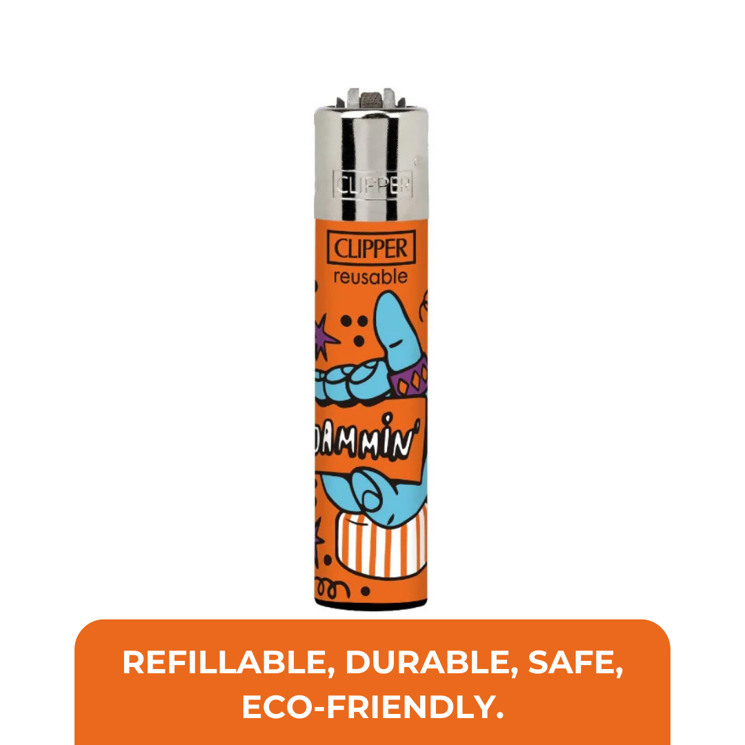 Clipper Lighter – CP11 Series | Refillable | Reflintable | Assorted Design