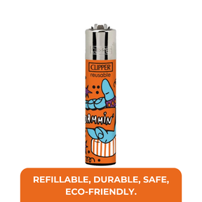 Clipper Lighter – CP11 Series | Refillable | Reflintable | Assorted Design