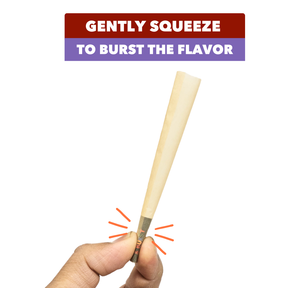 SESH Pop & Burst Flavoured Pre-Rolled Cones – Pack of 6 | 6 Unique Flavours | Easy Fill Design