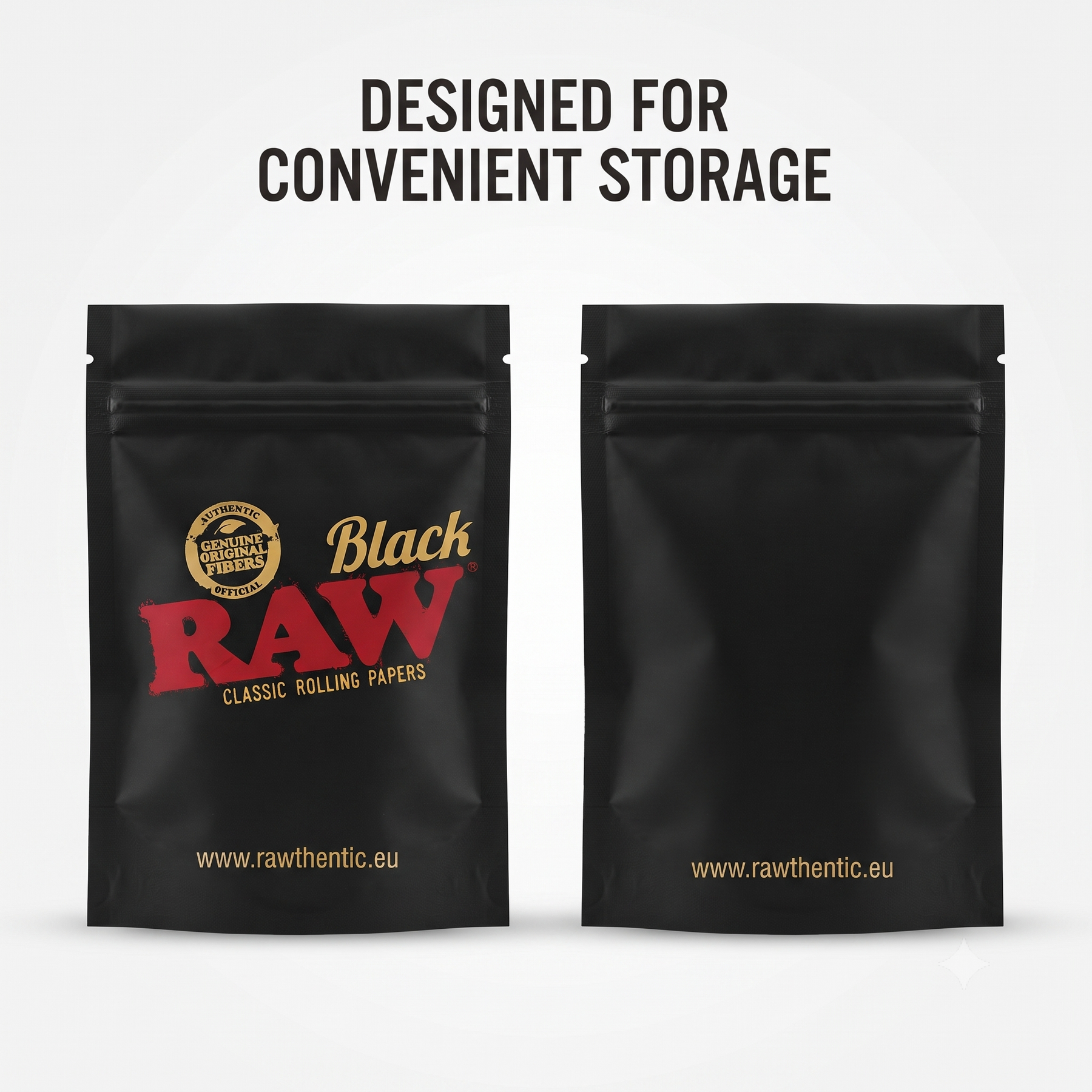 RAW Black Storage Bags Medium 4 x 6 Inch |  Reusable Resealable Pouches | Odor-Resistant, Water-Tight & UV Blocking Storage Bags | Double-Zipper Seal | 102 x 152 mm