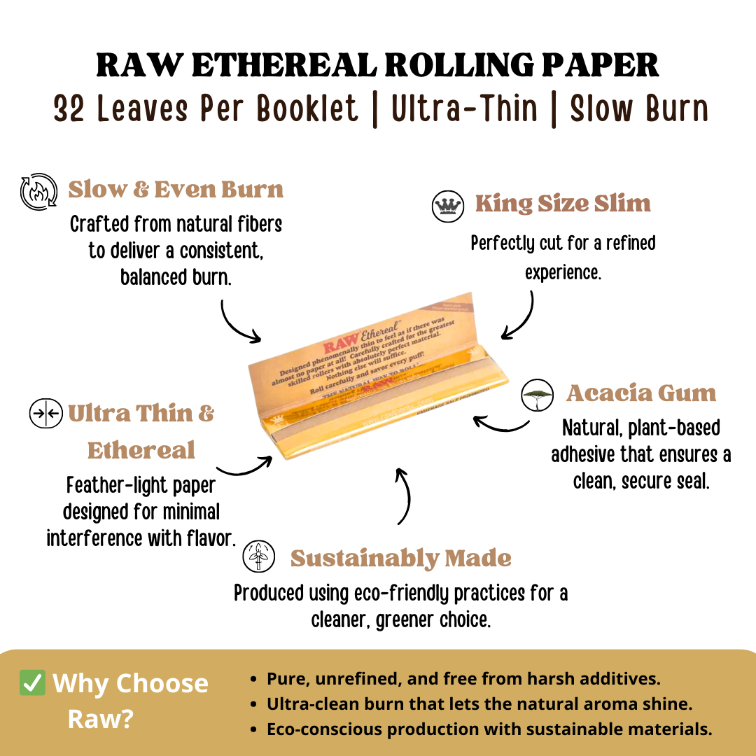 RAW ETHEREAL Rolling Paper King Size Slim