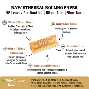 RAW ETHEREAL Rolling Paper King Size Slim