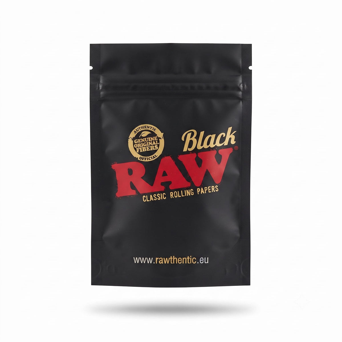 RAW Black Storage Pouch Medium | Reusable Zip Lock Pouch |152 x 102 mm