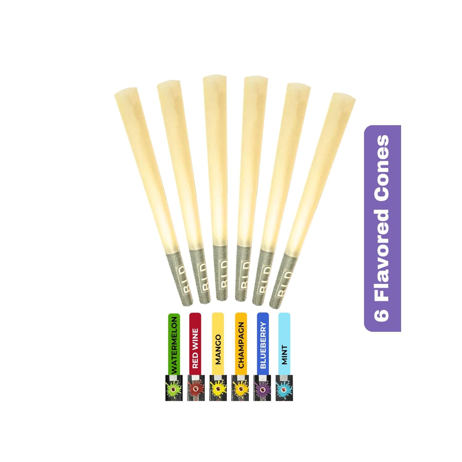 Sesh Pop n Burst Pre Rolled Cones – 6 Flavoured Ready to Use Cones
