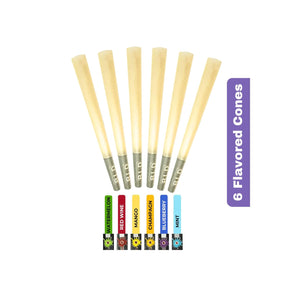 Sesh Pop n Burst Pre Rolled Cones – 6 Flavoured Ready to Use Cones