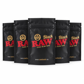 RAW Black Storage Pouch Medium | Reusable Zip Lock Pouch |152 x 102 mm