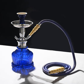 OutonTrip 12 Inch Premium Glass Hookah Set with 1.5m Hose & Complete Kit Blue
