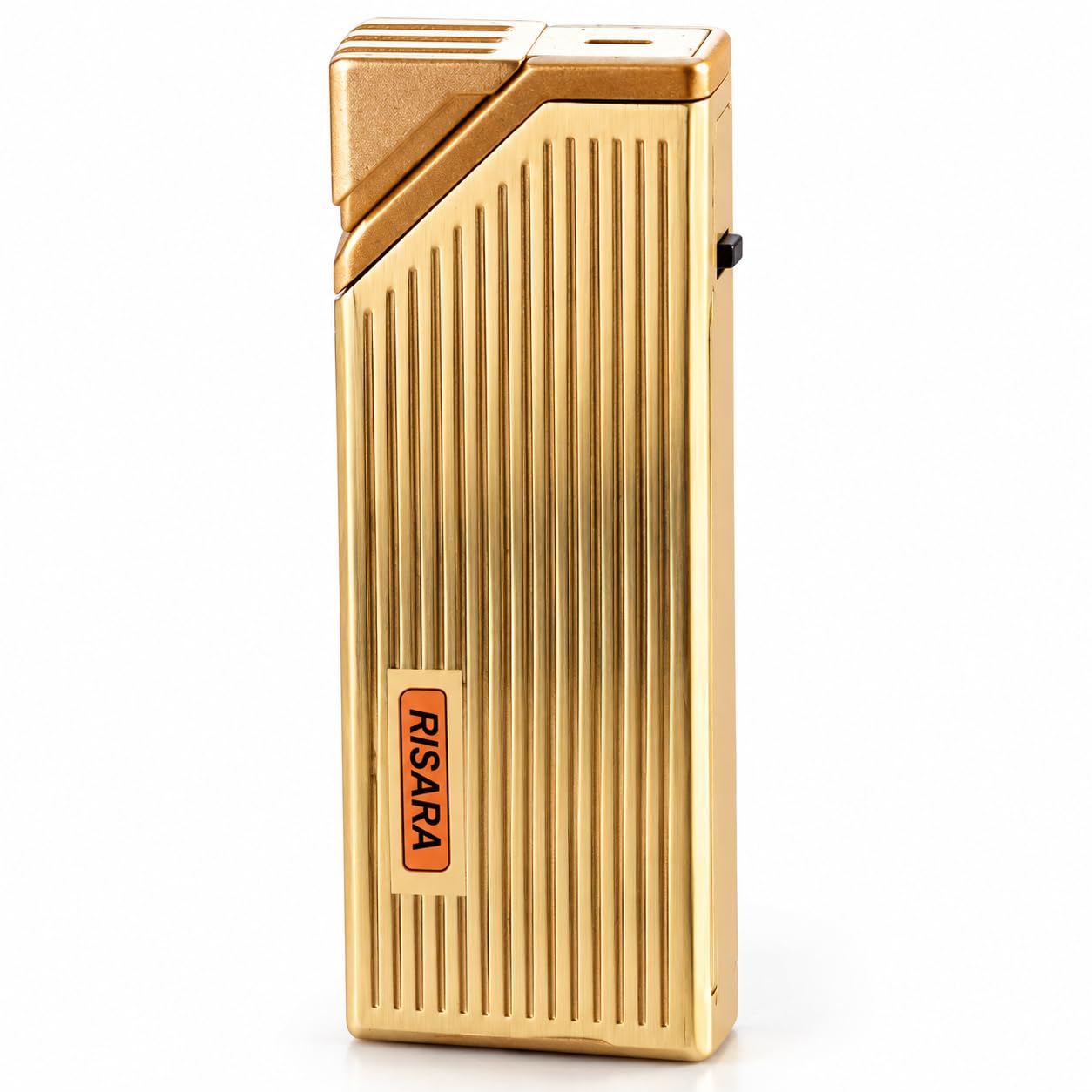 OutonTrip Premium Torch Jet Flame Lighter,Refillable , Golden Finish, Stylish Assorted Designs, Compact Portable Gas Lighter