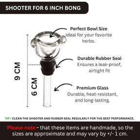 Outontrip 6 Inch Leaf Design Conical Base Bong