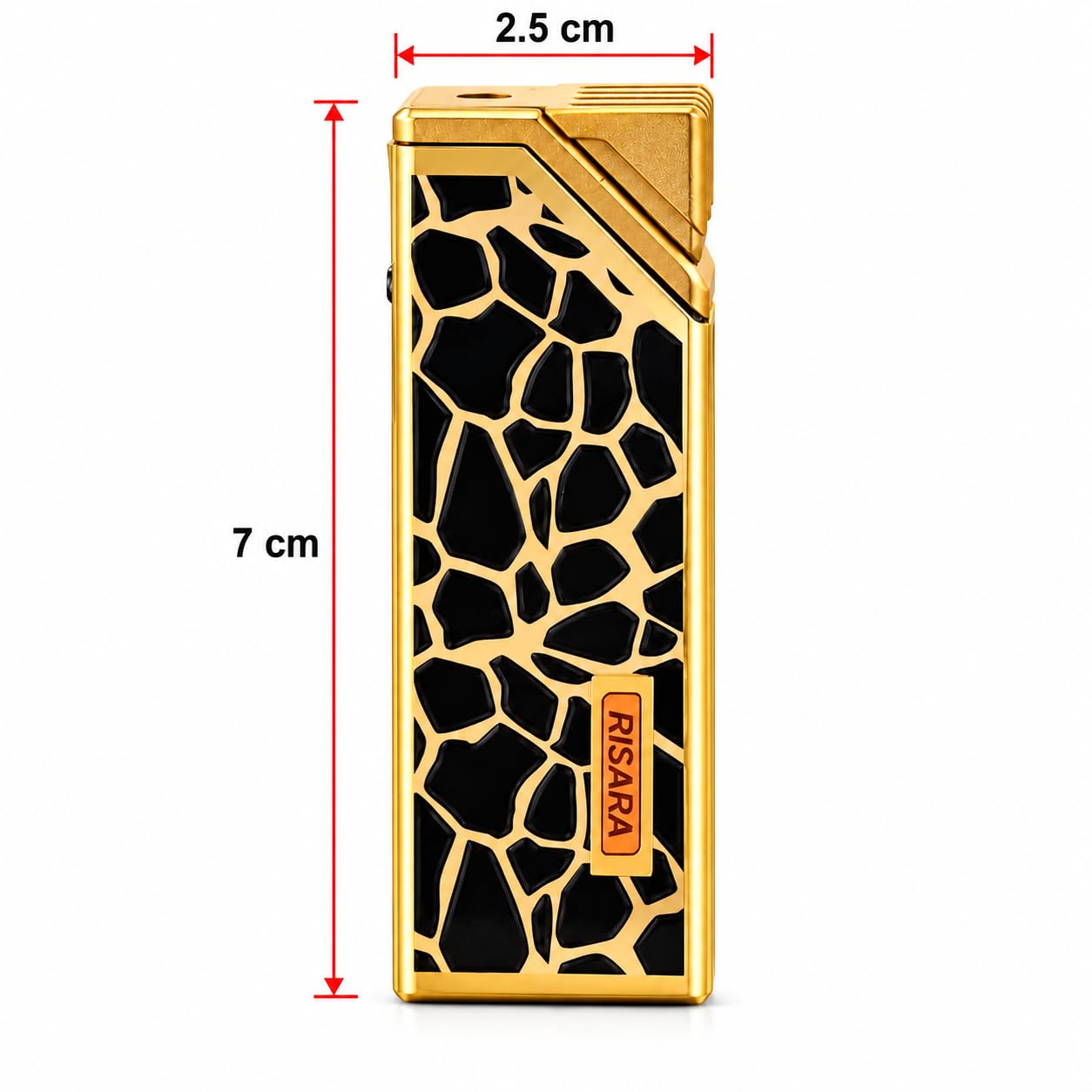 OutonTrip Premium Torch Jet Flame Lighter,Refillable , Golden Finish, Stylish Assorted Designs, Compact Portable Gas Lighter