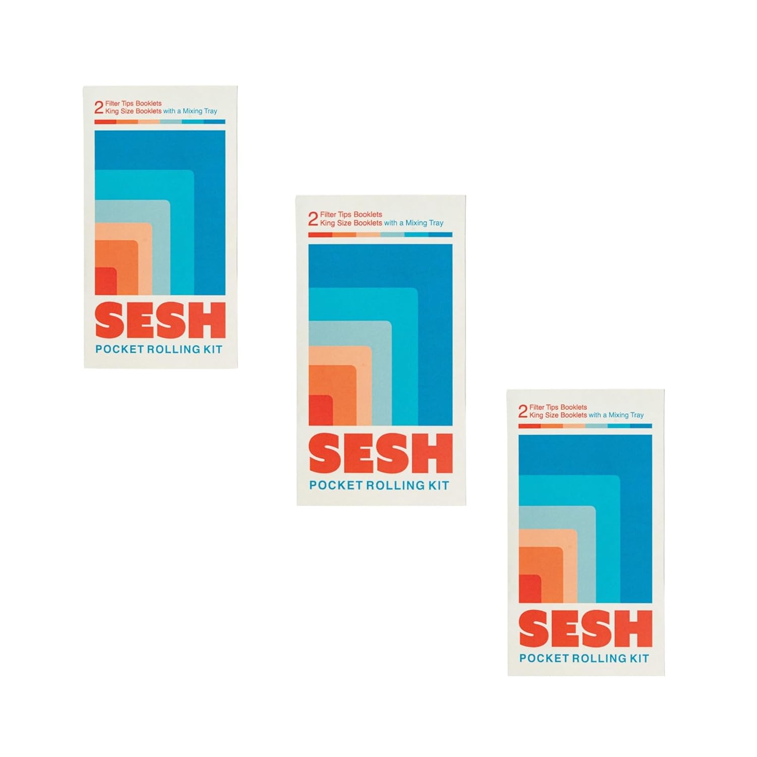 Sesh Pocket Rolling Kit – Brown Rolling Papers with Tips | King Size Booklets