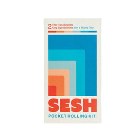 Sesh Pocket Rolling Kit – Brown Rolling Papers with Tips | King Size Booklets