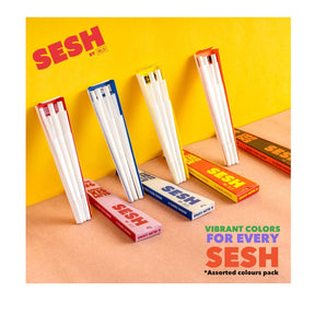 SESH Slim Six Cones 98mm – Pre-Rolled Ultra Thin Cones (6 Cones Per Pack)