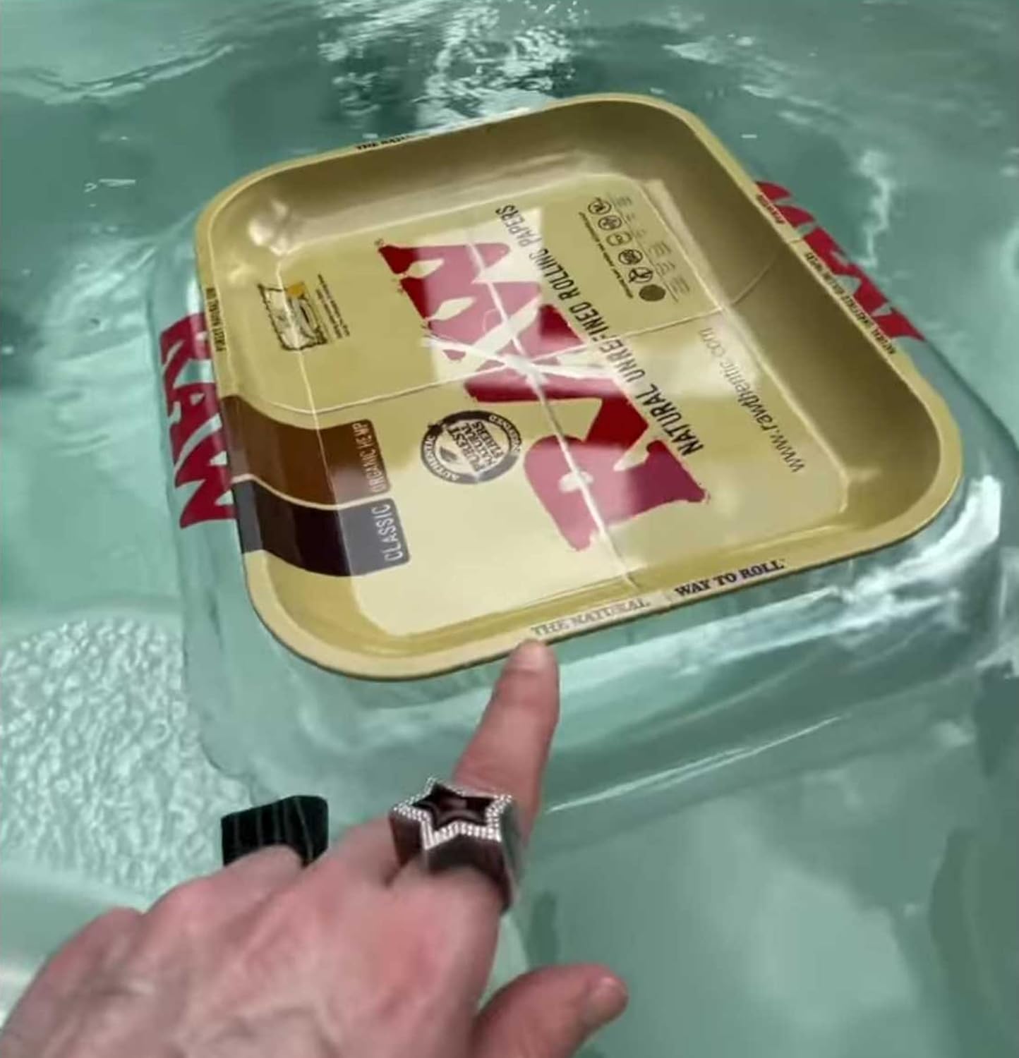 OutonTrip RAW Small Tray Float Travel & Home Use|14 x 11 x 2 Inch
