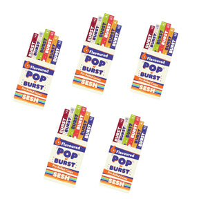 Sesh Pop n Burst Pre Rolled Cones – 6 Flavoured Ready to Use Cones