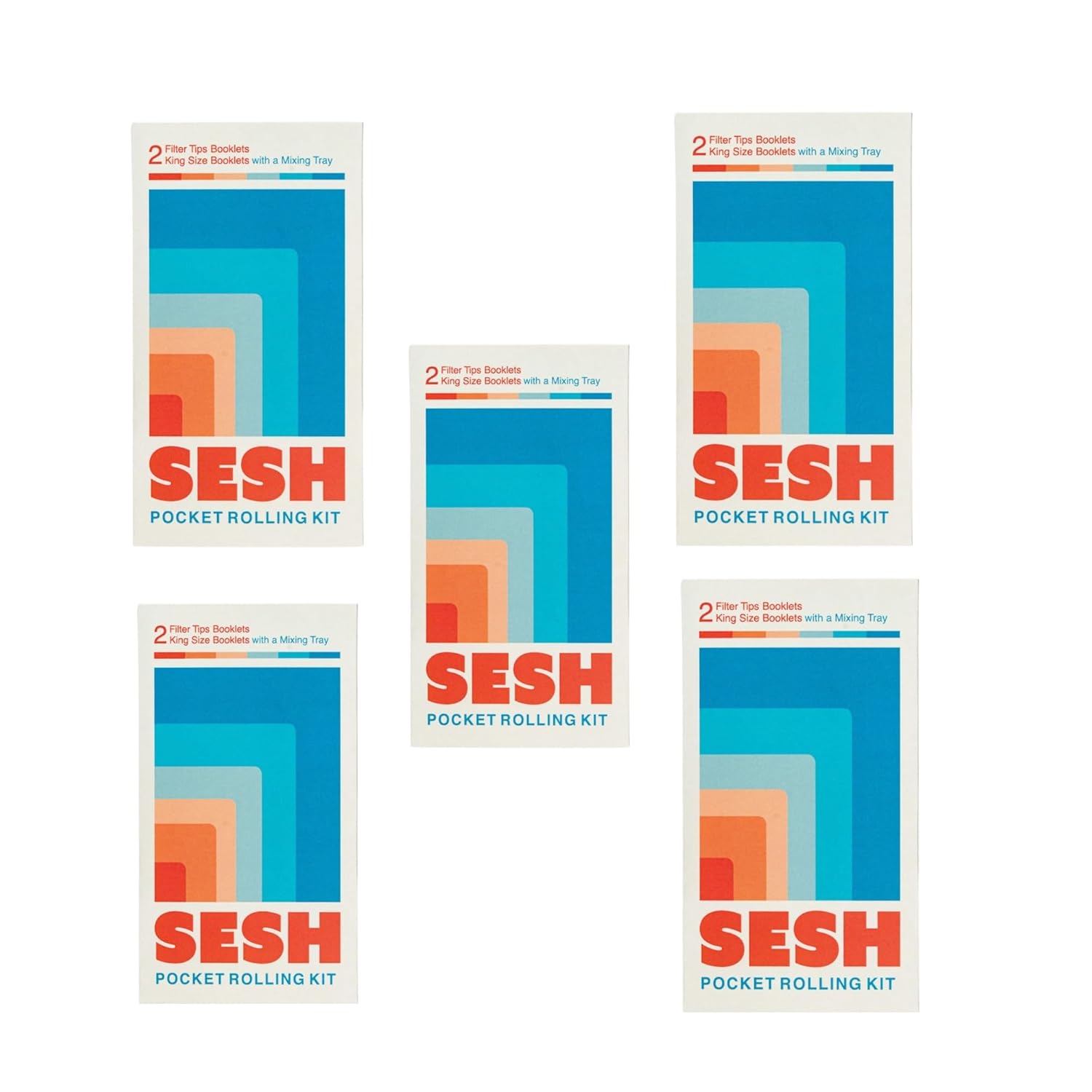 Sesh Pocket Rolling Kit – Brown Rolling Papers with Tips | King Size Booklets