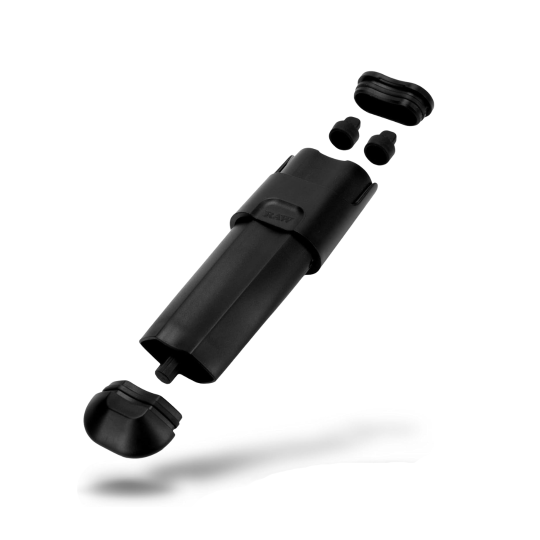 RAW Double Shot – 2 Cone Filler & Travel Case – Slim, Pocket-Friendly Design