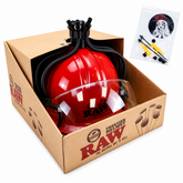 RAW Fireblazer Cone Helmet – Holds 6 Pre-Rolled Cones | Novelty Display Helmet Red Collectible Party Accessory