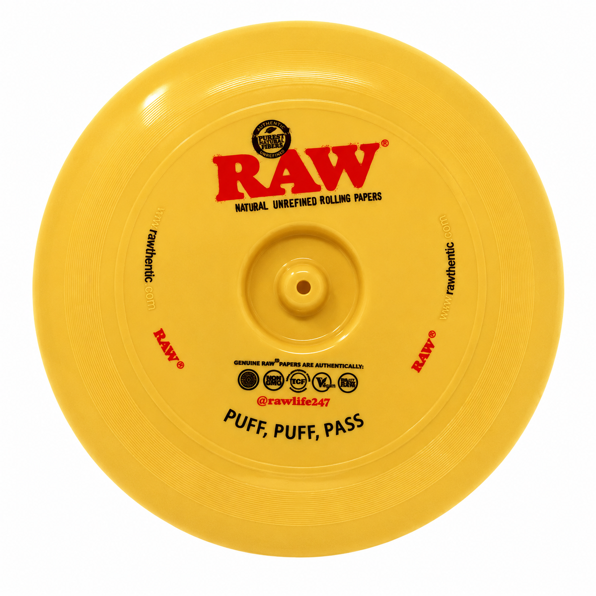 RAW Frisbee Flying Disc with Cone Holder | Flying Disc Rolling Tray|