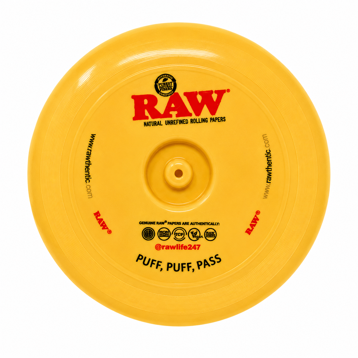 RAW Frisbee Flying Disc with Cone Holder | Flying Disc Rolling Tray|