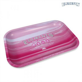 ELEMENTS PINK METAL ROLLING TRAY - SMALL