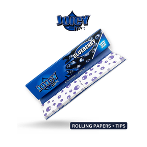 Juicy Jay’s Connoisseur King Size Rolling Papers & Tips- BLUEBERRY