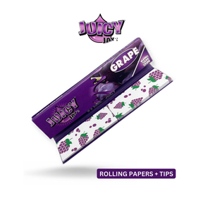 Juicy Jay’s Connoisseur King Size Rolling Papers & Tips- GRAPE