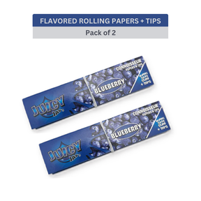 Juicy Jay’s Connoisseur King Size Rolling Papers & Tips- BLUEBERRY