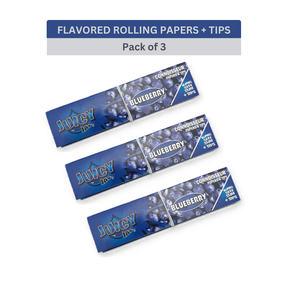 Juicy Jay’s Connoisseur King Size Rolling Papers & Tips- BLUEBERRY