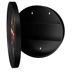 OutonTrip RAW Black Stash Clock | 2-in-1 Wall Clock with Hidden Storage Compartment | Decorative Round Clock with Concealed Organizer | RAW Classic Design