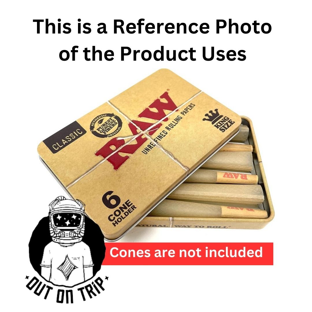 RAW Tin Case for 6 King Size Cones