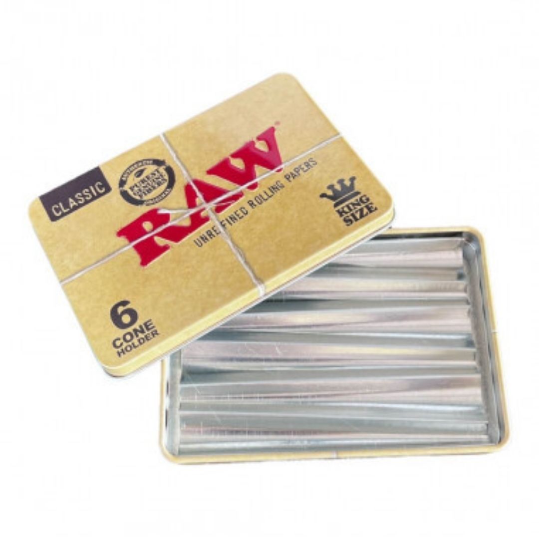 RAW Tin Case for 6 King Size Cones