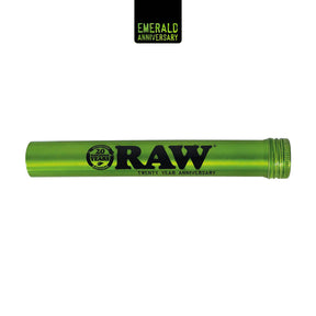 RAW ALUMINUM TUBE GREEN 20TH ANNIVERSARY 15mm x116mm
