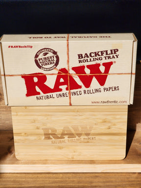 RAW Backflip Bamboo Rolling Tray