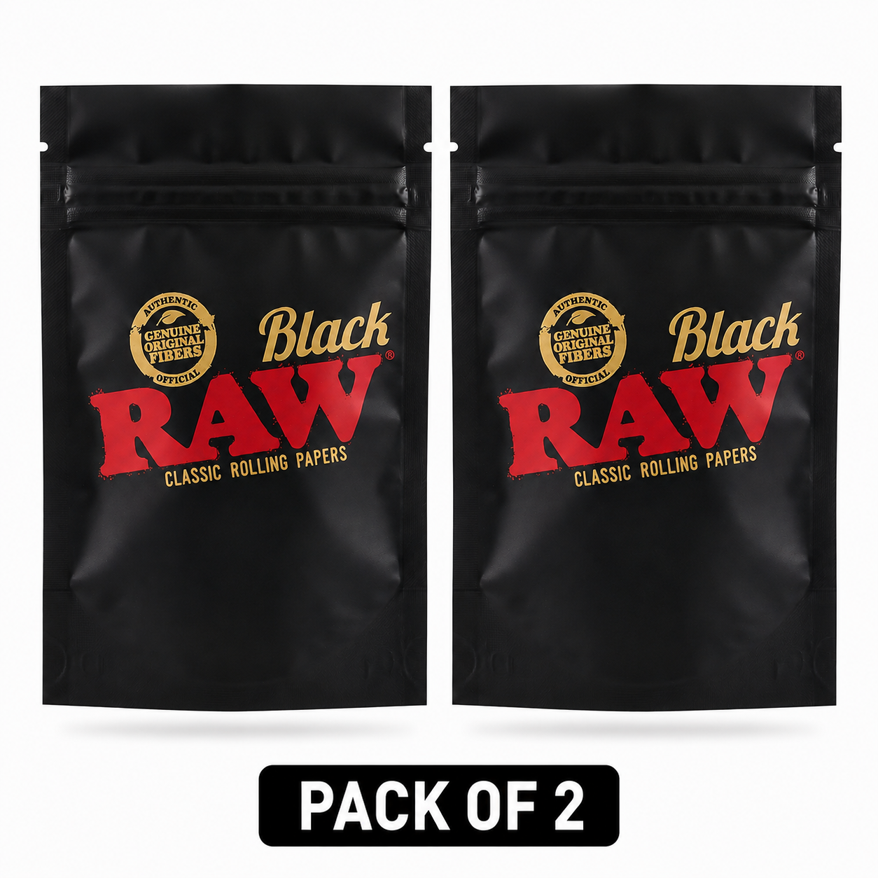 RAW Black Storage Bags Medium 4 x 6 Inch |  Reusable Resealable Pouches | Odor-Resistant, Water-Tight & UV Blocking Storage Bags | Double-Zipper Seal | 102 x 152 mm