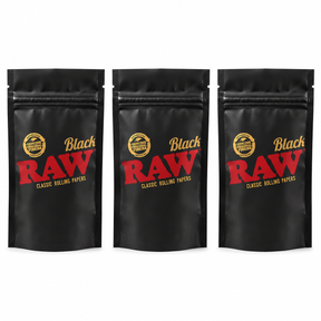 RAW Black Storage Bags Medium 4 x 6 Inch |  Reusable Resealable Pouches | Odor-Resistant, Water-Tight & UV Blocking Storage Bags | Double-Zipper Seal | 102 x 152 mm