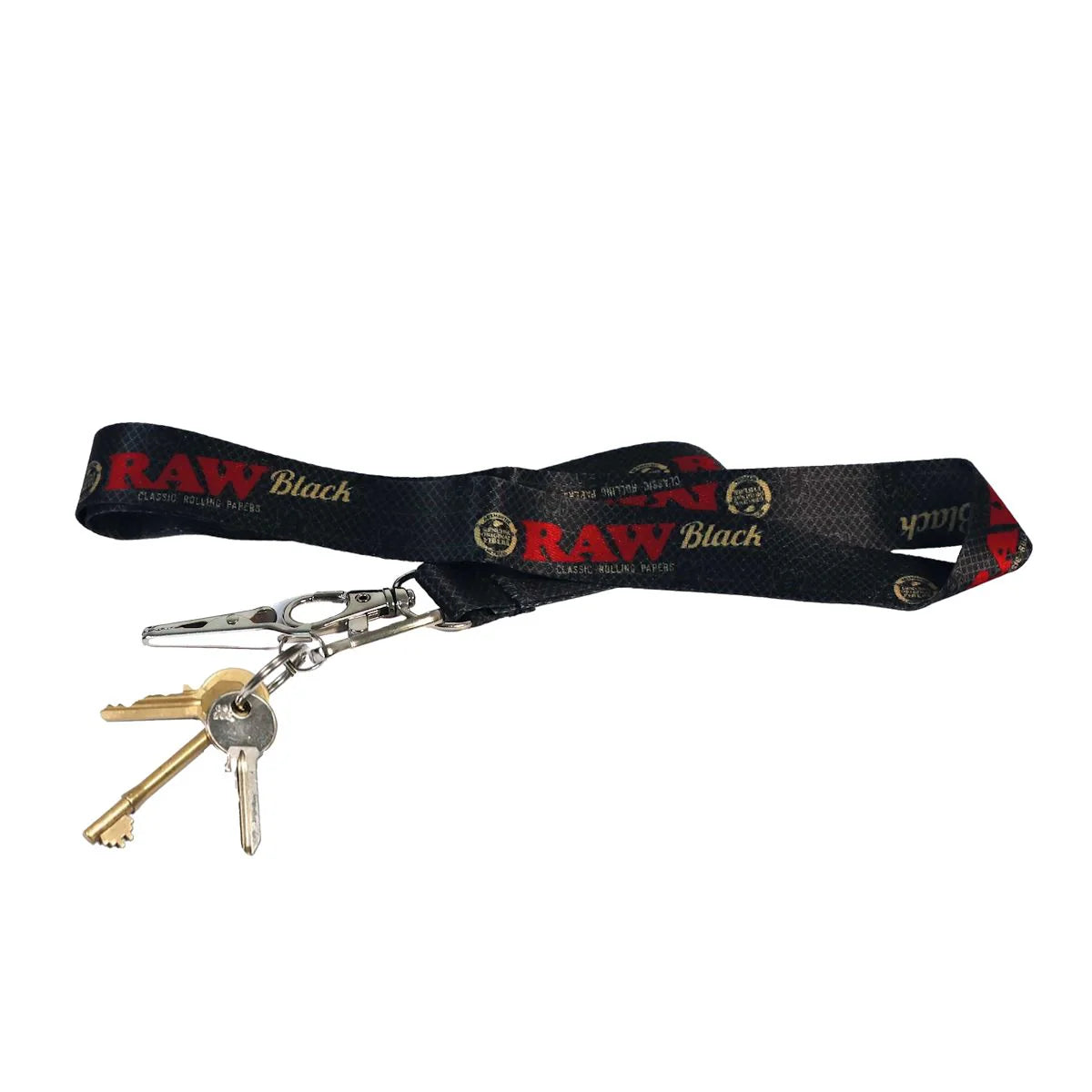 RAW Black Branded Lanyard – Stylish & Durable Neck Strap