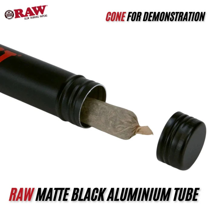 RAW Cone Metal Aluminum Tube Black