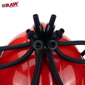 RAW Fireblazer Cone Helmet – Holds 6 Pre-Rolled Cones | Novelty Display Helmet Red Collectible Party Accessory