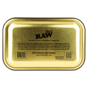 RAW BLACK METAL ROLLING TRAY CONE MONSTER - SMALL