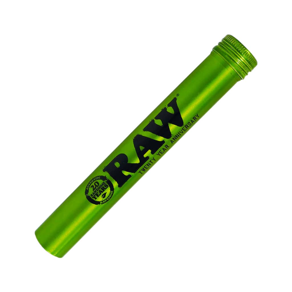 RAW ALUMINUM TUBE GREEN 20TH ANNIVERSARY 15mm x116mm